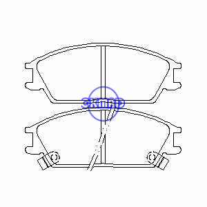 HYUNDAI Accent Excel Scoupe Elantra II Getz Santa MITSUBISHI Precis בלם FMSI: 7376-D497 7293-D440 OEM: 58101-24A00 FDB4076 FDB435 TRW: GDB3331 GDB893 WVA: 21012 21773 21774, F497