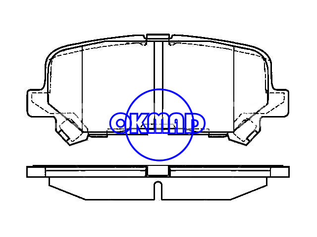 ACURA MDX ZDX הונדה אודיסיאה פיילוט בלם FMSI: 8397-D1281 OEM: 43022-STX-A00 WVA: 25434 AN-450WK AN-677WK, F1281