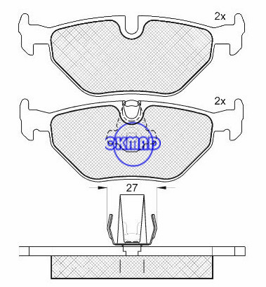 ALPINA B10 Estate (E39) BMW 5 (E39) BMW 5 Touring בלם בלם FMSI: D1239-7286 OEM: 34 21 6 761 281 WVA: 21691, F1239