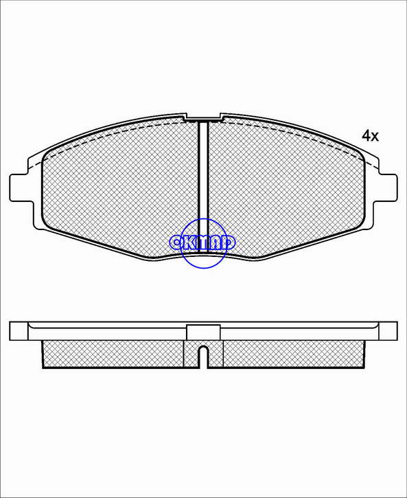 BAOJUN LECHI CHANGAN BENBEN CHERY QQ3 CHEVROLET MATIZ SPARK DAEWOO LANOS Saloon MATIZ Box G2 Lanos S רפידת לם FMSI:8433-D1321/9162-D1937 OEM:9627 3708 TRW:GDB31325