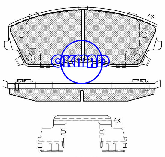 CHRYSLER 300 C 300 RWD DODGE Challenger SE מטען מגנום רפידת בלם FMSI:7962-D1056 OEM:5142555AA WVA:24166,F1056