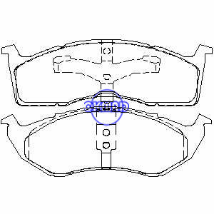 CHRYSLER 300M Concorde Intrepid DODGE Neon PLYMOUTH Prowler Brake Pad FMSI:7597-D730 7598-D730 7623-D730 7678-D730 OEM:4897664AA 4882B682B:43000:4000,