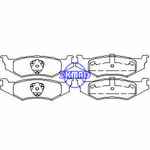 CHRYSLER DAYTONA לברון ניו יורק Cirrus Concorde Imperial Intrepid Dodge Dynasty Spirit PLYMOUTH Acclaim Sundance Brake pad FMSI: 7438A-D559 7303-D415 7303-D512 OEM: 4383883, F559