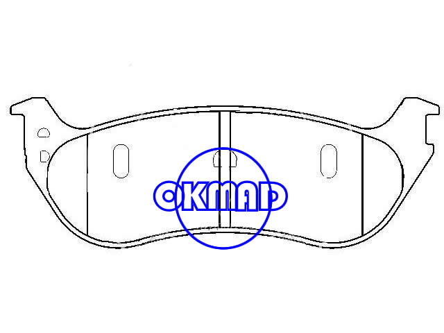 FORD TRUCK Explorer ספורט טראק MERCURY כרית בלם FMSI: 8214-D1109 OEM: 5L2Z-2200-AA, F1109