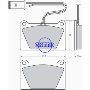 GEO METRO בלם בלם סלון OEM: GBP90258 FDB842 FDB840 GDB336 WVA: 20754 20762, FF842