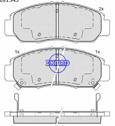 HONDA ACCORD HONDA STREAM CIVIC סלון ODYSSEY בלם בלם FMSI: D1276-8392 OEM: 45022-S7A-N00 WVA23729/24053, F1276