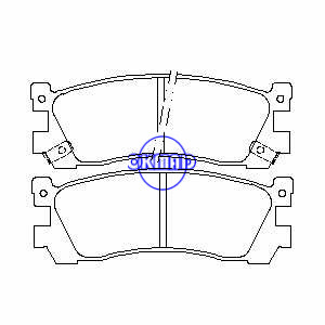MAZDA 929 III XEDOS 9 רפידת לם FMSI:7277-D390 OEM:H266-26-48Z FDB903 TRW:GDB746 WVA:21319 21320 21321, F390