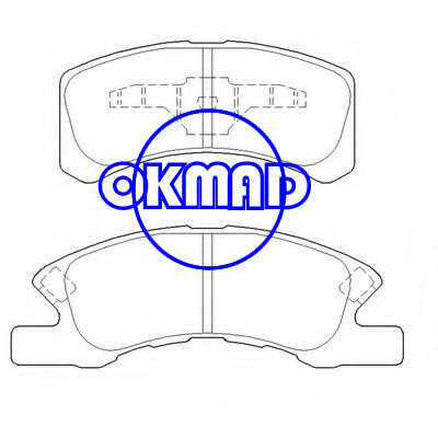 MITSUBISHI מיראז 'DAIHATSU CHARADE CUORE TREVIS בלם בלם FMSI: 8956-D1731 OEM: 04491-97203 FDB1988 GDB3358 GDB7114 WVA: 24229 24230, F1731