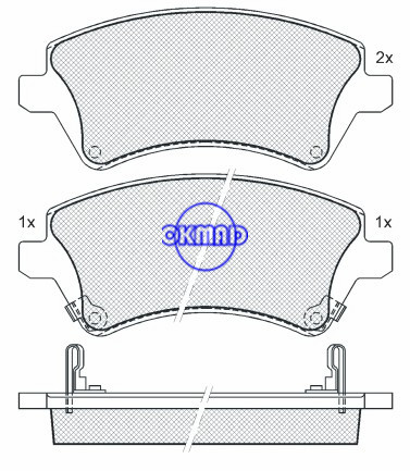 TOYOTA COROLLA Wagon Verso Estate בלם בלם FMSI: D1215-8335 OEM: 04465-02061 WVA: 23766, F1215 TOYOTA COROLLA Wagon Verso Estate בלם בלם FMSI: D1215-8335 OEM: 04465-02061 WVA: 23766, F1215