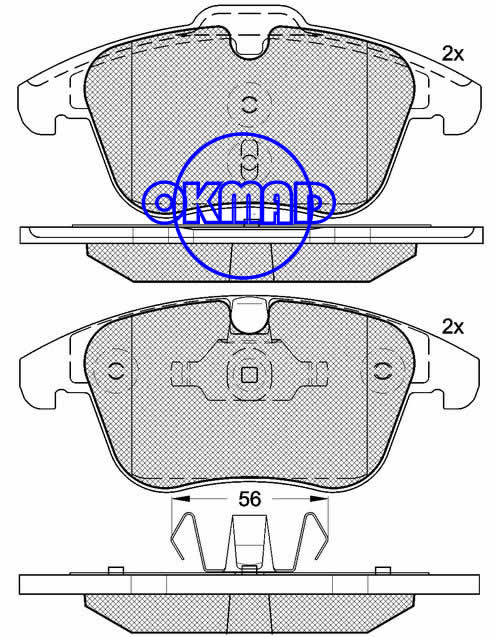 VOLVO S60 s80 v70 xc70, פורד גלקסי מונדיאו S-Max, לנד רובר LR2 סדרת בלם רייבר רובר FMSI: 8421-D1306 OEM: 1 379 971 WVA: 24123, F1306