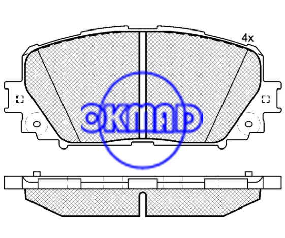 מעמד בלם טויוטה FMSI: 8845-D1628 OEM: 04465-52270 WVA: 24708 F1628