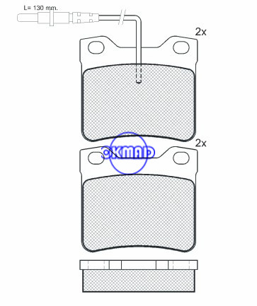 פיג 'ו 406/607 בלם בלם FMSI: D1480-8679, OEM: 4251.30, WVA21278, FDB1415, F1480 פיג 'ו 406/607 בלם בלם FMSI: D1480-8679, OEM: 4251.30, WVA21278, FDB1415, F1480