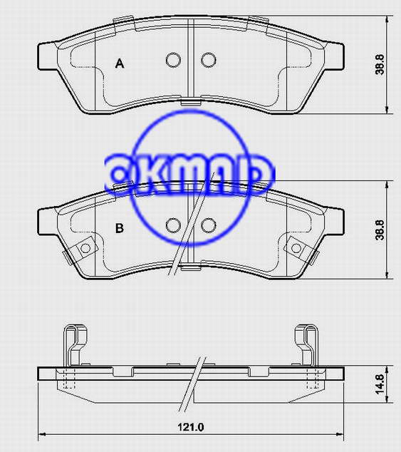 שברולט EPICA (KL1 _), DAEWOO TOSCA בלם בלם FMSI: D1030-7935 OEM: 96475028 24744 GDB4172, F1030