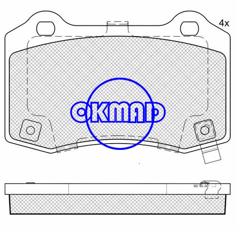 CADILLAC CTS CHEVROLET Camaro DODGE Challenger SRT8 Magnum SRT8 JEEP גרנד'ירוקי רפידת בלם FMSI:7958-D1053 OEM:5174327AC CADILLAC CTS CHEVROLET Camaro DODGE Challenger SRT8 Magnum SRT8 JEEP גרנד'ירוקי רפידת בלם FMSI:7958-D1053 OEM:5174327AC