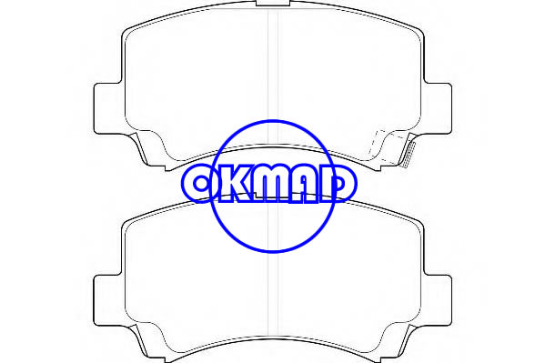 CHERY A1 QIYUN1 QQ6 DR1 DR2 RICH M1 X1 SUZUKI WAGON WULING ZHIGUANG רפידת לם OEM:55810-25F10 FDB1421 GDB3221 WVA:23662 AN-477K, FF1421