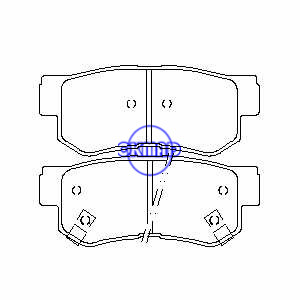 Elantra יונדאי גטס פאר MATRIX SONATA Azerason טו לם FMSI Pad: 7688-D863 7688-D813 OEM: 58302-17A00 FDB1606 FDB4247 TRW: GDB3284 GDB3282 GDB3334434 FDB333434 FDB433434 FDB433434 FDB433434 FDB433434 FDB433434 FDB333434 FDB433433