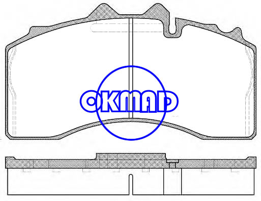 רפידת לם BPW OEM:0509290130 0980107570 GDB5105 WVA:29228 29317, FW29228