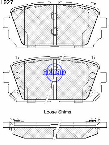 רפידת לם KIA CARENS II (FJ) KIA CARENS III (UN) FMSI:D1296-8413 OEM:58302-1DA00 WVA24491,F1296 רפידת לם KIA CARENS II (FJ) KIA CARENS III (UN) FMSI:D1296-8413 OEM:58302-1DA00 WVA24491,F1296