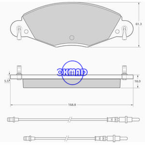 CITROEN C5 I Estate (DE_) II Break (RE_) רפידת בלם OEM:4252.16 FDB1412 GDB1449 WVA:23272 23273, FG1449