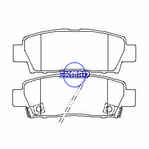 רפידת בלם TOYOTA Avalon FMSI:7553-D672 OEM:04492-22160 TRW:GDB7055 WVA:24844 AN-403WK, F672