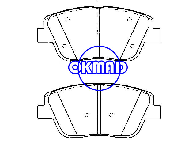 רפידת לם HYUNDAI Sonata KIA Optima FMSI:8595-D1444 OEM:58101-3QA10 WVA:25644 24645 25646, F1444 רפידת לם HYUNDAI Sonata KIA Optima FMSI:8595-D1444 OEM:58101-3QA10 WVA:25644 24645 25646, F1444