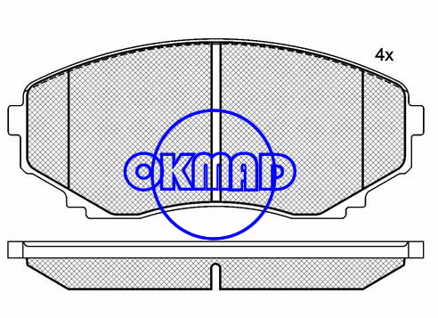 תיבה MAZDA E-SERIE MAZDA MPV I II רפידת לם 4WD FMSI:7941-D1038/7430-D551 OEM:CBZ2-33-22Z FDB1445 TRW:GDB1177/GDB3255/GDB3326 WVA:210385,